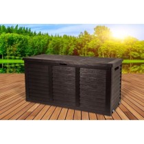 TOOD Malle / coffre de rangement en résine - 350 L - 119 x 52 x 58 cm