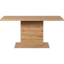 Table a manger fixe FOLLOW 6 personnes - Mélamine chene artisan - L16