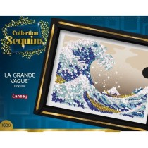 Kit loisir créatif - LANSAY - Collection Sequins - La Grande Vague - Hokusai - Des 14 ans