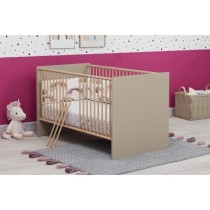 Chambre bébé Duo : Lit 70 x 140 cm + Commode a langer CLEVER - Cappu