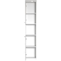 Colonne de salle de bain AMANDA - 2 portes - Blanc brillant - L37 x P3