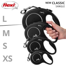 Laisse New Classic L Tape 8 m black Flexi CL30T8-251-S-20