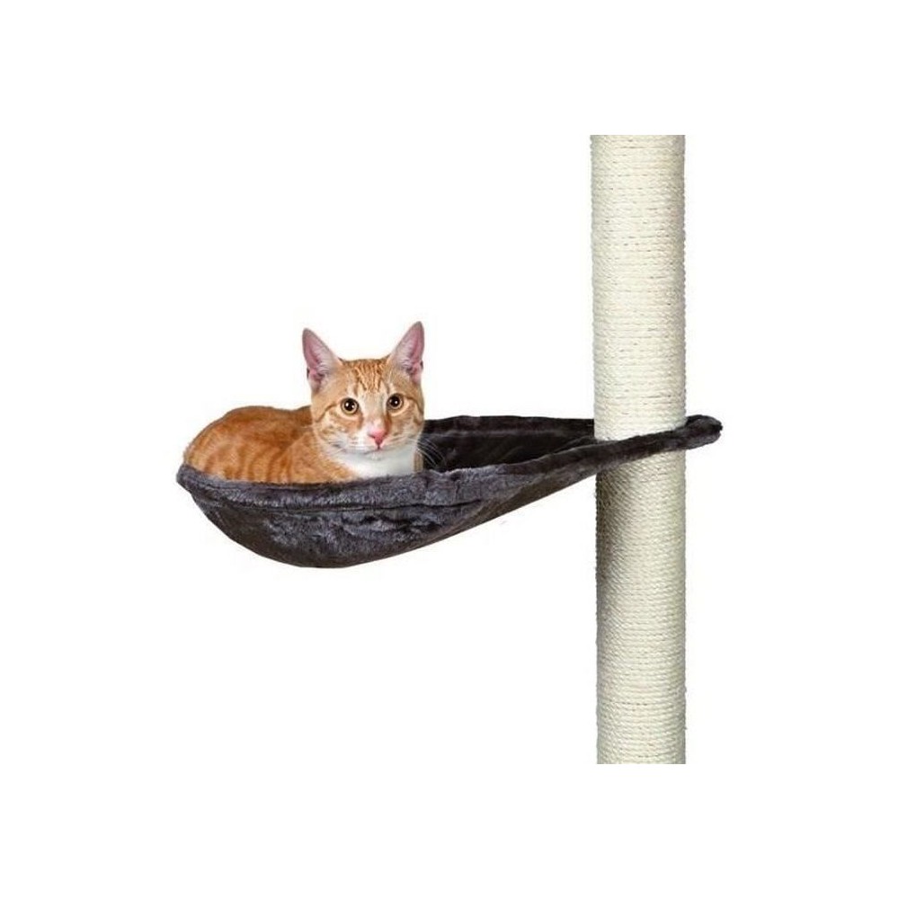 TRIXIE Hamac - Nid XL pour griffoir pour chat gris platinium peluche