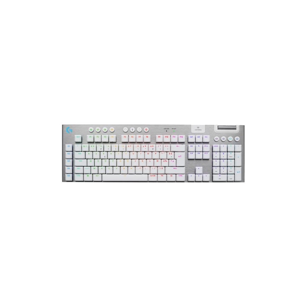 Clavier gamer - sans fil - Logitech G - G915 X - Switch tactile - AZERTY - Blanc