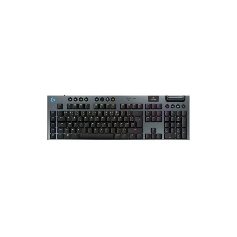 Clavier gamer - sans fil - Logitech G - G915 X - Switch tactile - AZERTY - Noir