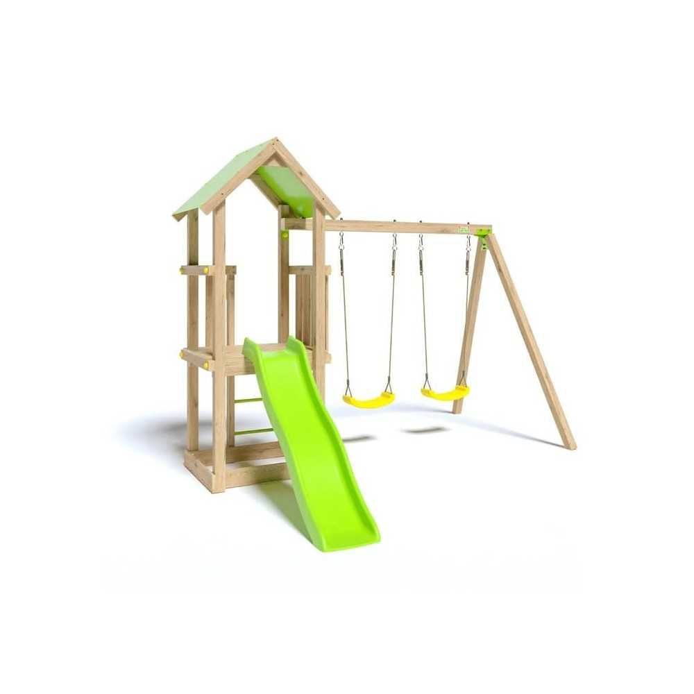 Aire de jeux en bois EASY XPERIENCE TRIGANO - 6 enfants