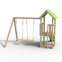 Aire de jeux en bois EASY XPERIENCE TRIGANO - 6 enfants