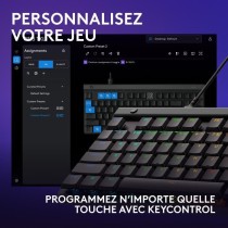 Clavier gamer - filaire - Logitech G - G515 TKL - Mécanique - RGB - AZERTY - Noir