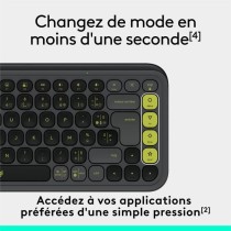 Clavier - Sans fil - Logitech - Pop Icon Keys - AZERTY - Graphite