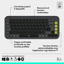 Clavier - Sans fil - Logitech - Pop Icon Keys - AZERTY - Graphite