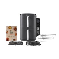 Friteuse sans huile NINJA Foodi - Double Stack SL400EU - 9,5 L - 2 tiroirs de cuisson indépendant - 6 modes de cuisson - 2470W