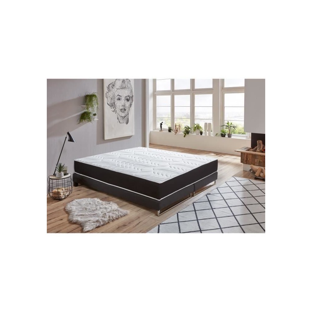 DORMIPUR Matelas 140x190 - Mousse mémoire de forme - 22 cm - Ferme -