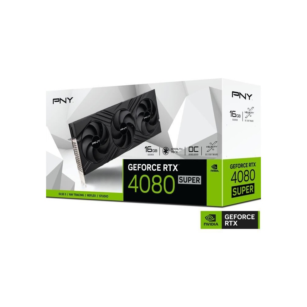 PNY - Carte graphique - GeForce™ RTX 4080 SUPER™ 16GB VERTO™ Overclocked Triple Fan DLSS 3