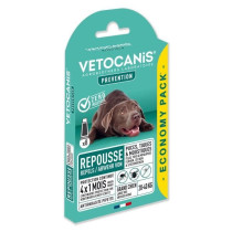 VETOCANIS Pipettes Anti Puces, Tiques, Moustiques, pour Chien 10-20 kg