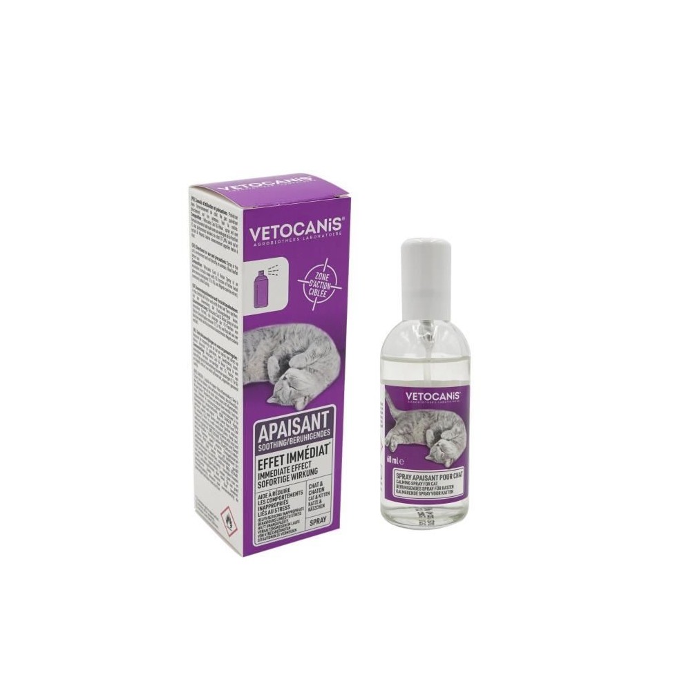 VETOCANIS Spray apaisant anti-stress - Pour chat