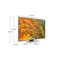 Samsung 55Q80D - TV QLED 55 (140 cm) - 4K UHD 3840x2160 - 100 Hz - HDR+ - Smart TV Tizen - Gaming Hub - 4xHDMI - WiFi