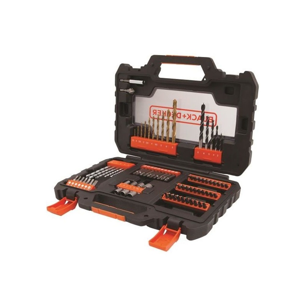 Coffret Vissage Perçage BLACK+DECKER A7231-XJ - 76 Accessoires Forets