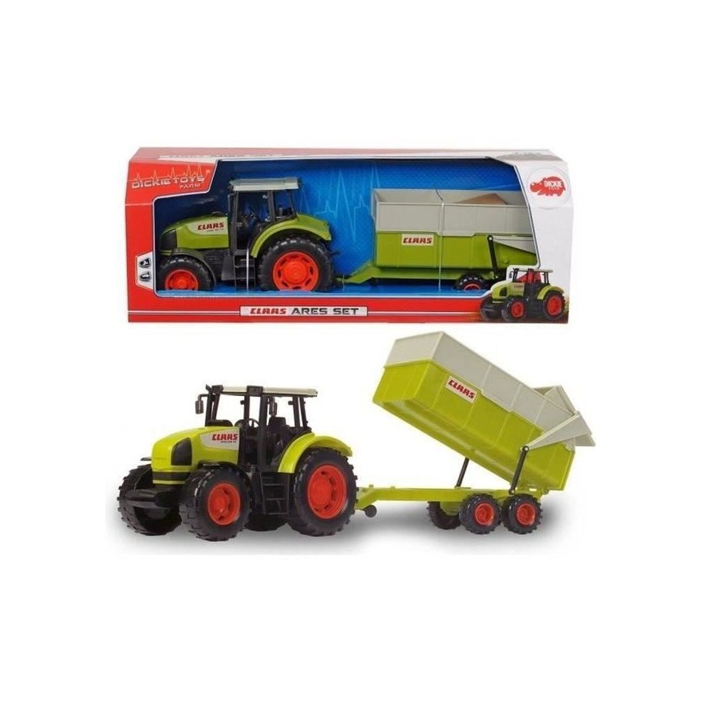 Tracteur avec remorque CLAAS - DICKIE TOYS - 57cm - roues libres