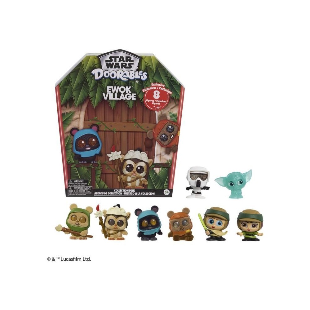 Figurines a collectionner - STAR WARS - Coffret Collector Ewok - 8 figurines exclusives, a partir de 5 ans