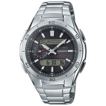 CASIO - Montre en acier inoxydable - WAVECEPTOR - Gris