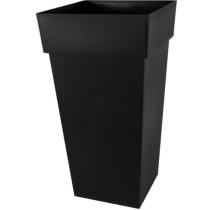 EDA Pot de fleurs XXL Toscane - Carré - 43,3 x 43,3 x H 80 cm - 98 L