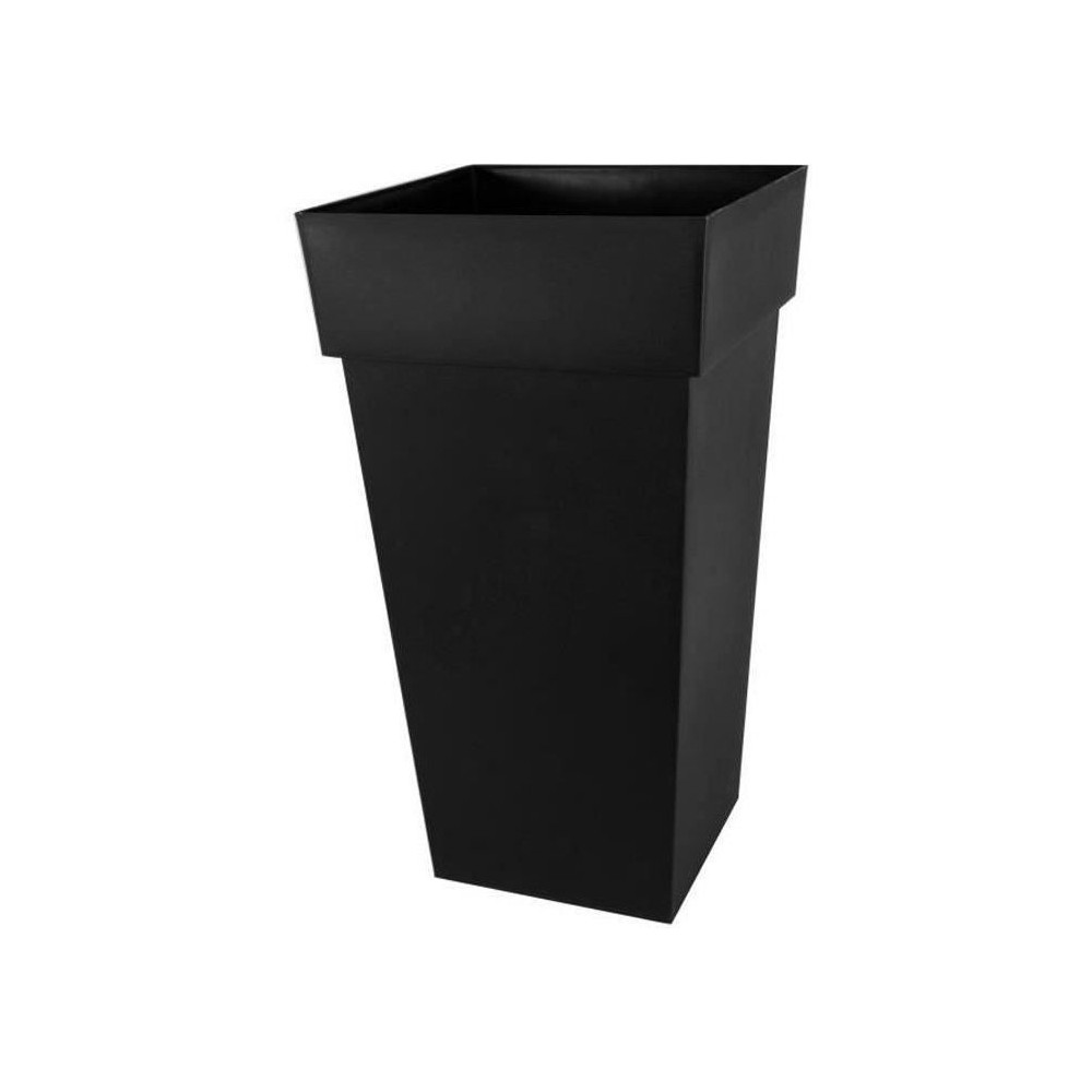 EDA Pot de fleurs XXL Toscane - Carré - 43,3 x 43,3 x H 80 cm - 98 L