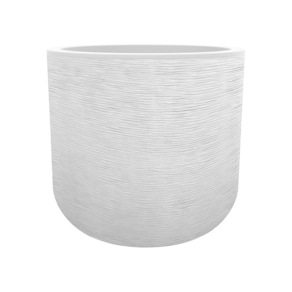 Pot de fleurs - EDA PLASTIQUE - Graphit'Up - Rond - Blanc cérusé - 6