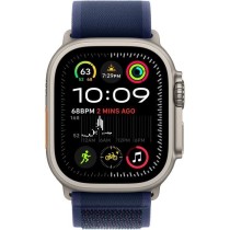 Apple Watch Ultra 2 GPS + Cellular - 49mm - Boîtier Natural Titanium - Bracelet Blue Trail Loop - S/M