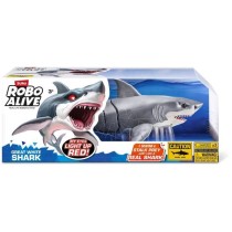 Jouet Interactif - ZURU - Shark Attack Robo Alive - Grand requin blanc avec mouvements réalistes et yeux brillants