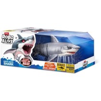 Jouet Interactif - ZURU - Shark Attack Robo Alive - Grand requin blanc avec mouvements réalistes et yeux brillants