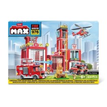 Set de Construction - ZURU - Fire Station Large (976 pieces) - Crée une caserne de pompiers avec véhicules et accessoires