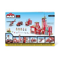 Set de Construction - ZURU - Fire Station Large (976 pieces) - Crée une caserne de pompiers avec véhicules et accessoires