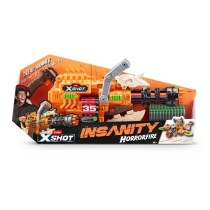 Blaster a Ceinture - ZURU - XSHOT Insanity HorrorFire Dread Hammer - Blaster avec ceinture de 35 fléchettes et portée de 30 me