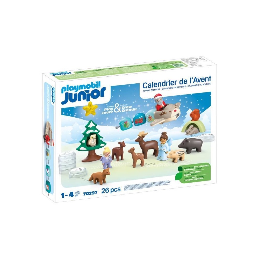 PLAYMOBIL JUNIOR 70297 Calendrier de l'Avent PLAYMOBIL Junior, 24 surp