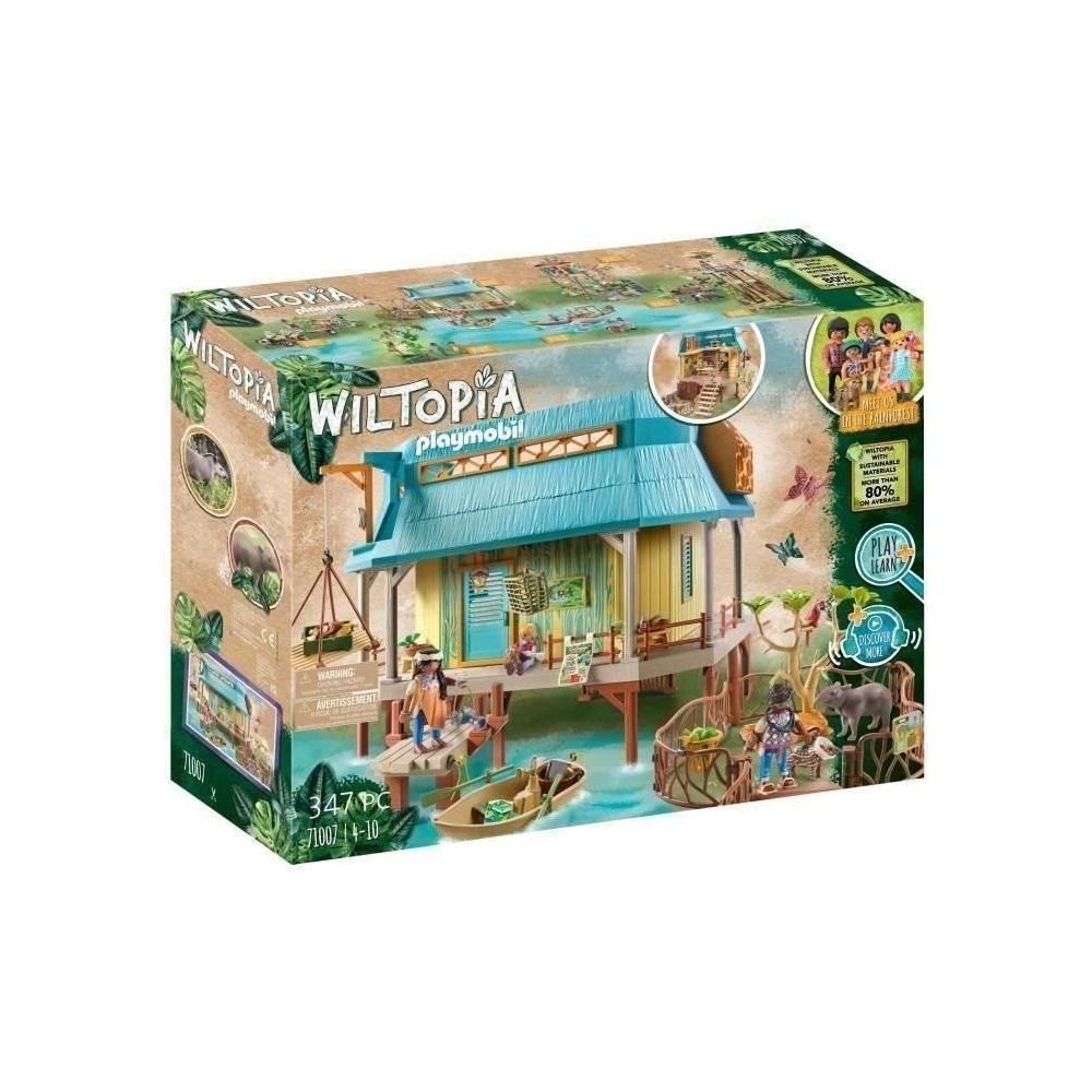 PLAYMOBIL 71007 Centre de soins pour animaux, Wiltopia, Matériaux rec