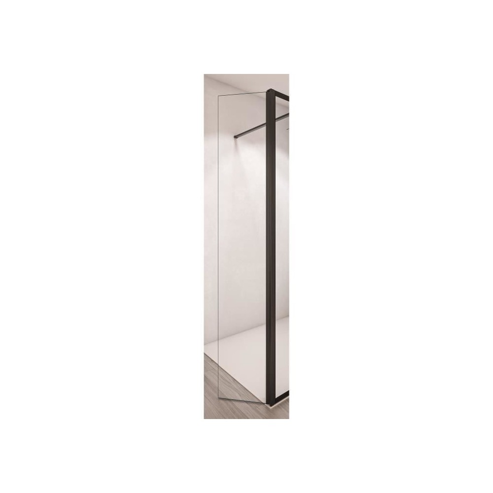 AURYS Porte de douche pivotante BALEARES CLAIRE - Verre Timeless 8 mm