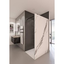 AURYS Paroi de douche en kit BALEARES CALACATTA - Verre Timeless 8 mm