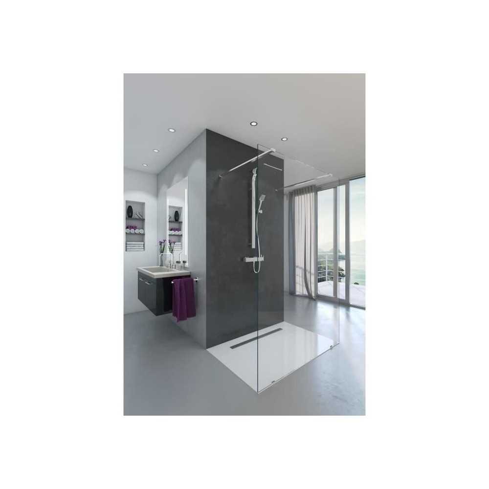 Paroi de douche en kit AURYS BALTIQUE CLAIRE - Verre Timeless 8 mm tre