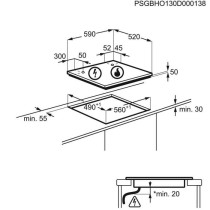 Table de cuisson induction SAMSUNG - 4 zones - L59 x P57 cm - NZ64M3NM