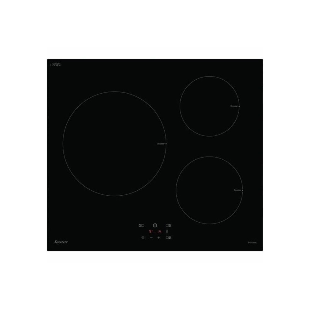 Table de cuisson induction SAUTER - 3 foyers - L60 cm - SI934B - 7200W