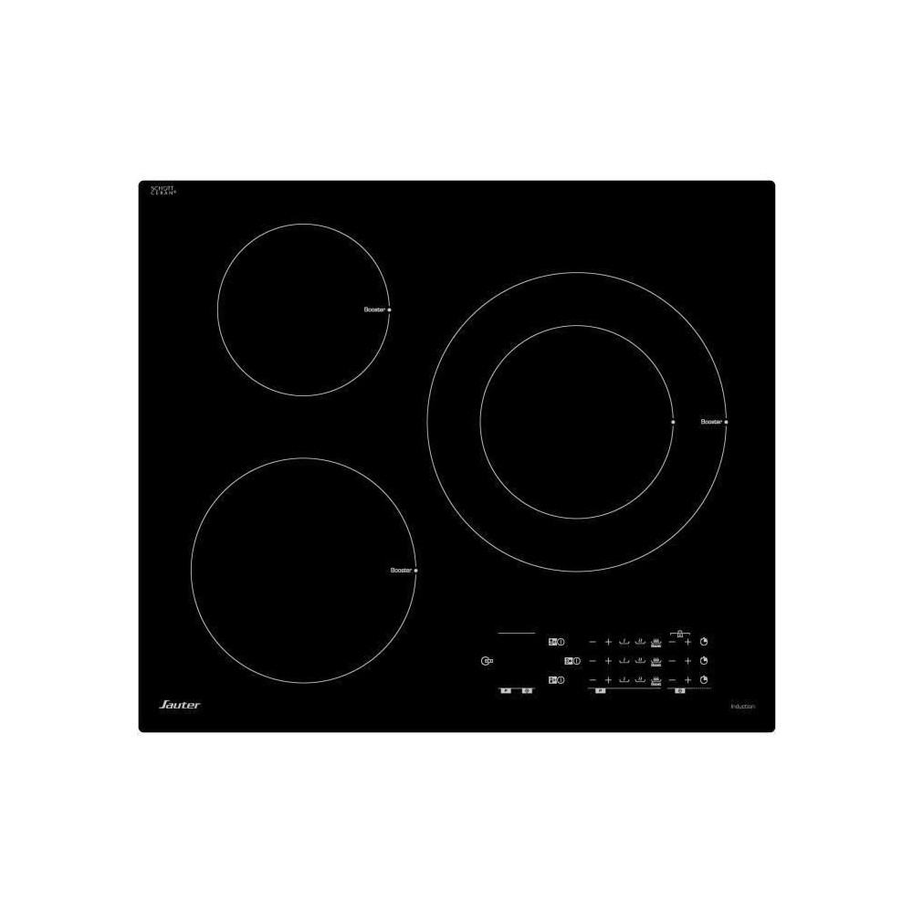 Table de cuisson induction SAUTER - 3 zones - 7200W - L60 x P52 cm - S