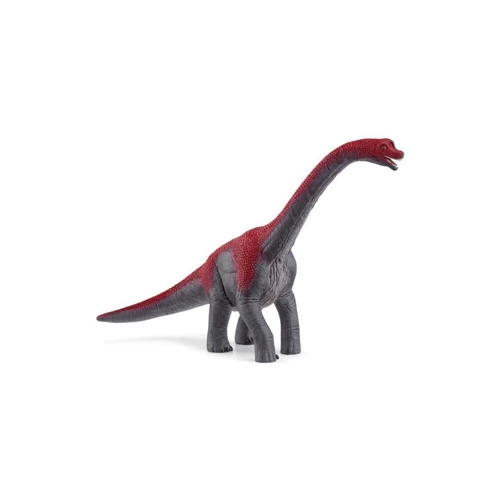 Figurine Brachiosaure, rouge avec détails réalistes, pour enfants de