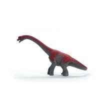 Figurine Brachiosaure, rouge avec détails réalistes, pour enfants de