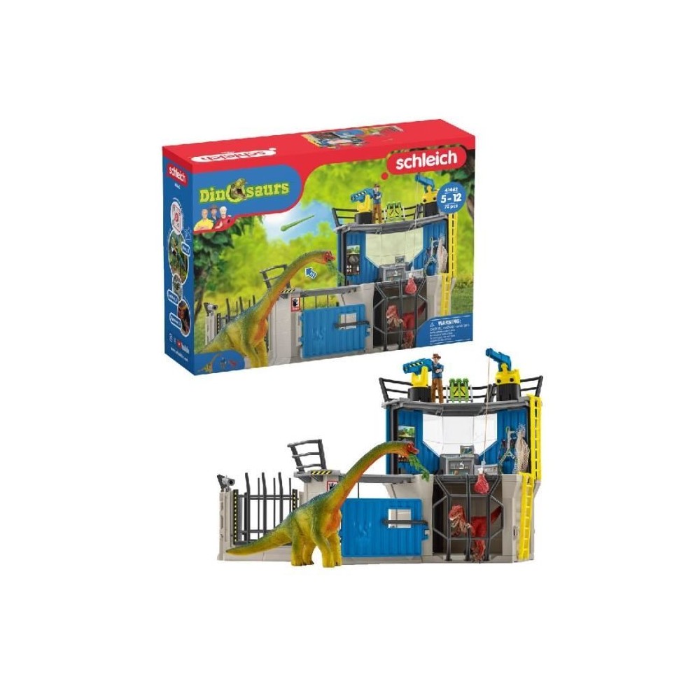 Grande station de recherche Dino, coffret de 72 pieces, jouets, Des 5