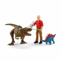 Attaque Tyrannosaure Rex Dinosaurs Figurine, Coffret schleich avec 1 f