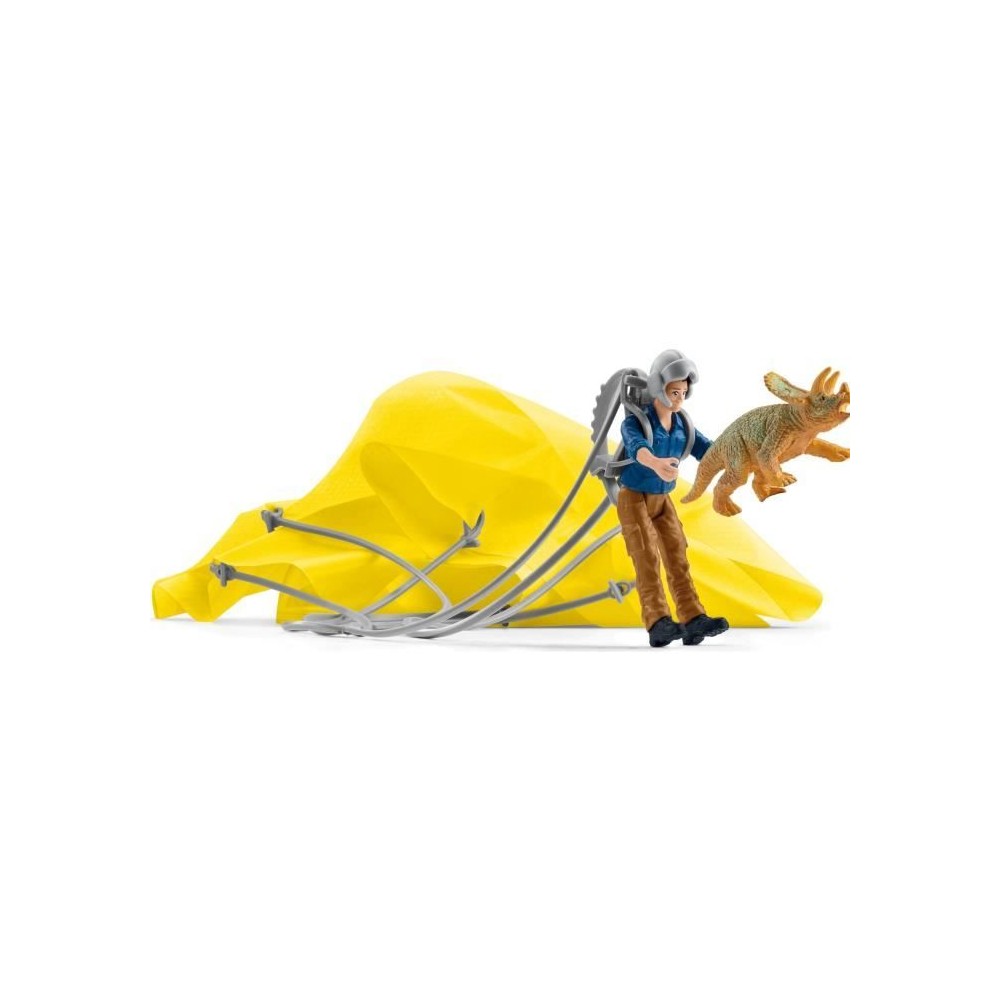 Sauvetage en Parachute, Coffret schleich avec 1 parachute, 1 figurine