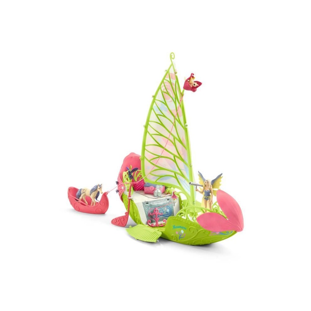 Bateau fleuri magique de Sera, coffret de jeu de 40 pieces avec figuri