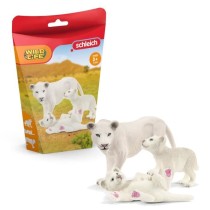 Lionne avec bébés, Coffret schleich avec figurines lion et 2 lioncea