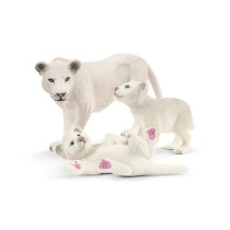 Lionne avec bébés, Coffret schleich avec figurines lion et 2 lioncea