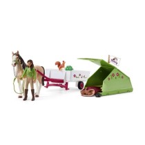 Aventures au camping de Sarah, coffret schleich avec 23 éléments inc